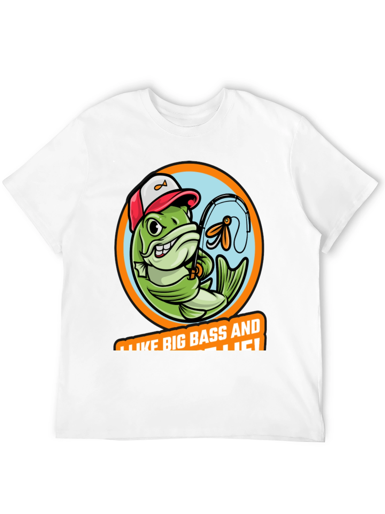 Funny Fishing T-Shirt: I Like Big Bass!