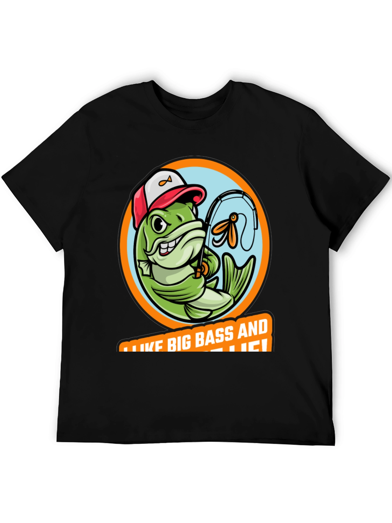Funny Fishing T-Shirt: I Like Big Bass!