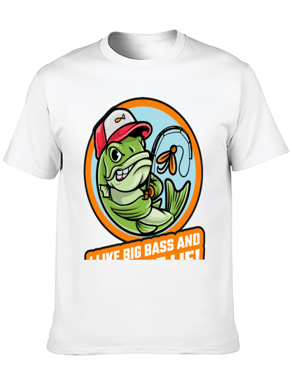 Funny Fishing T-Shirt: I Like Big Bass!