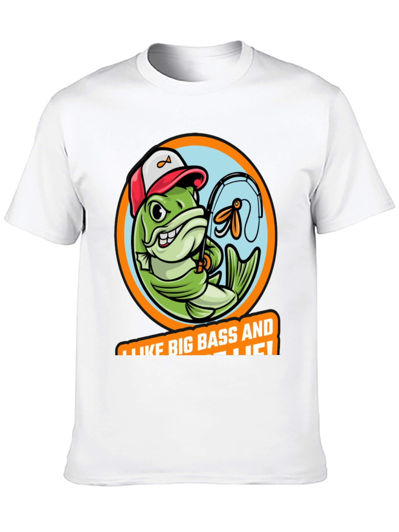 Funny Fishing T-Shirt: I Like Big Bass!