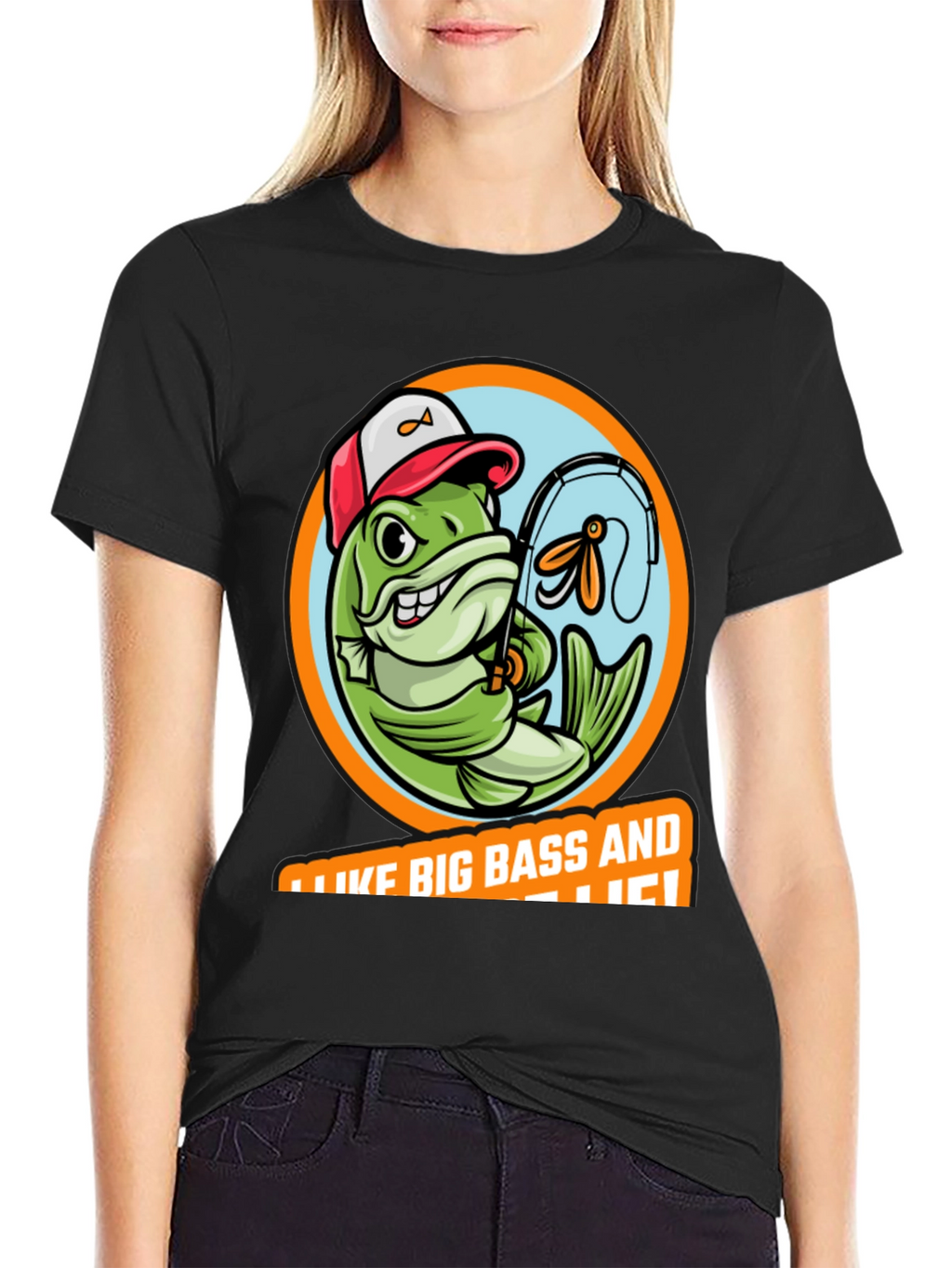Funny Fishing T-Shirt: I Like Big Bass!