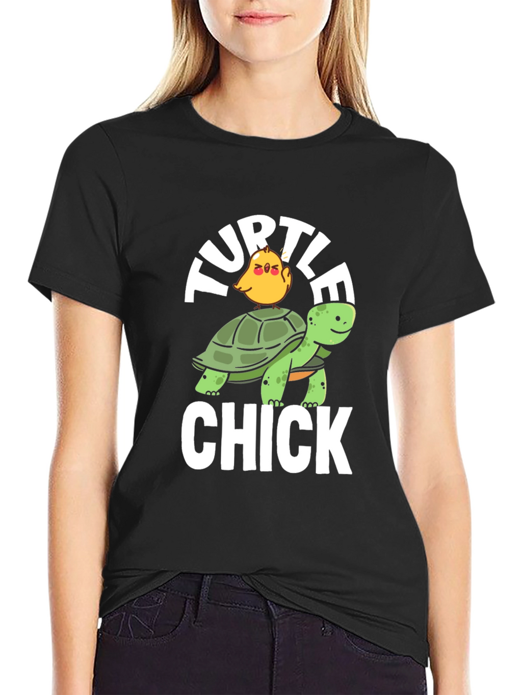 Turtle Chick T-Shirt - Funny Animal Graphic Tee