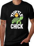 Turtle Chick T-Shirt - Funny Animal Graphic Tee