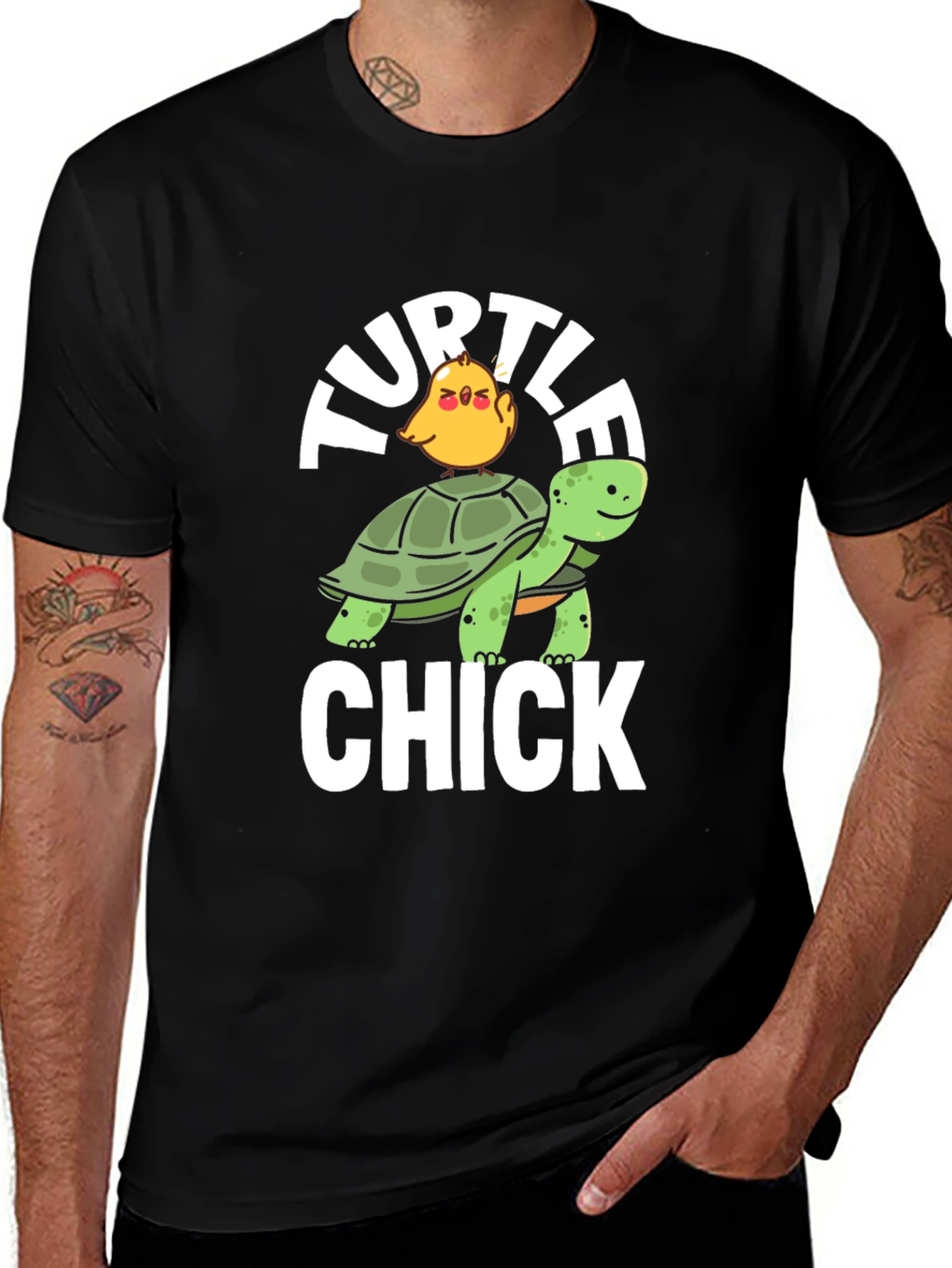 Turtle Chick T-Shirt - Funny Animal Graphic Tee
