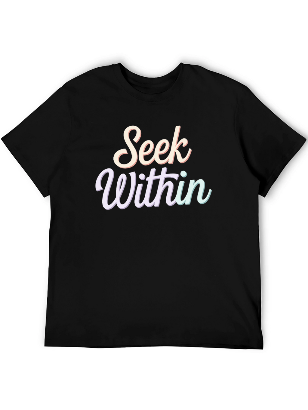 Seek Within T-Shirt - Spiritual Black Tee