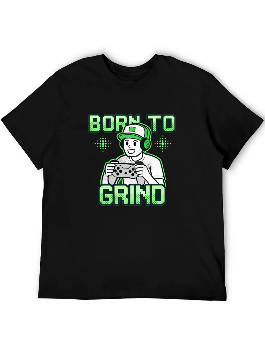 Born to Grind Gamer Black T-Shirt