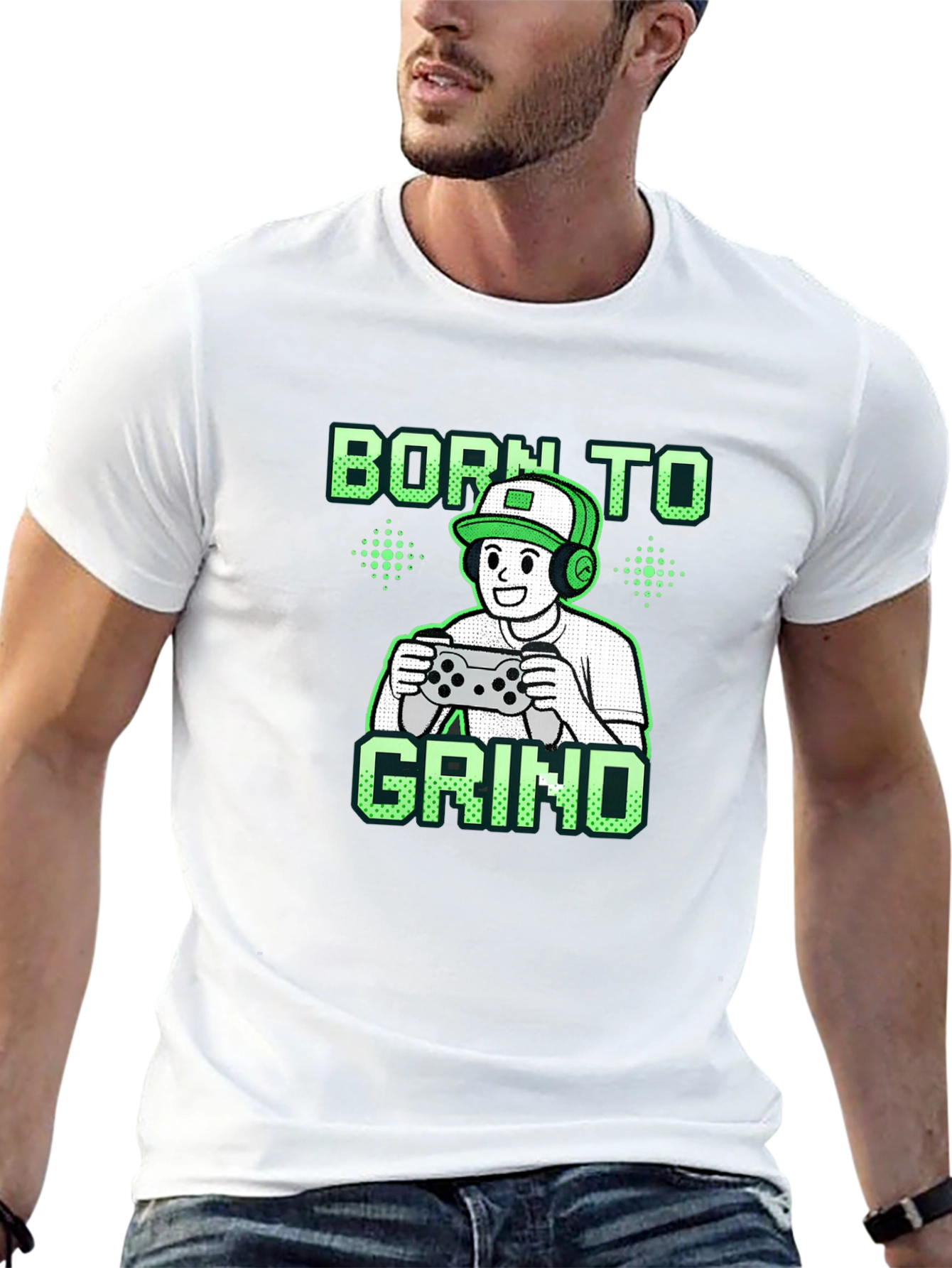 Born to Grind Gamer Black T-Shirt