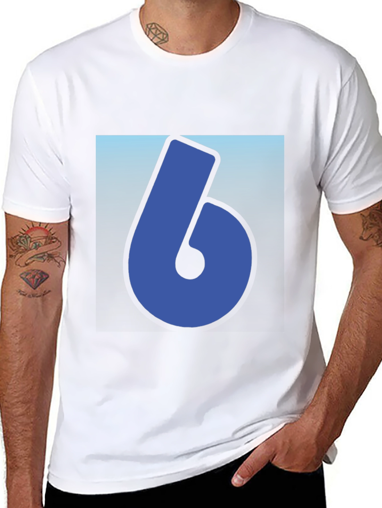 Cool Number 6 Graphic T-Shirt