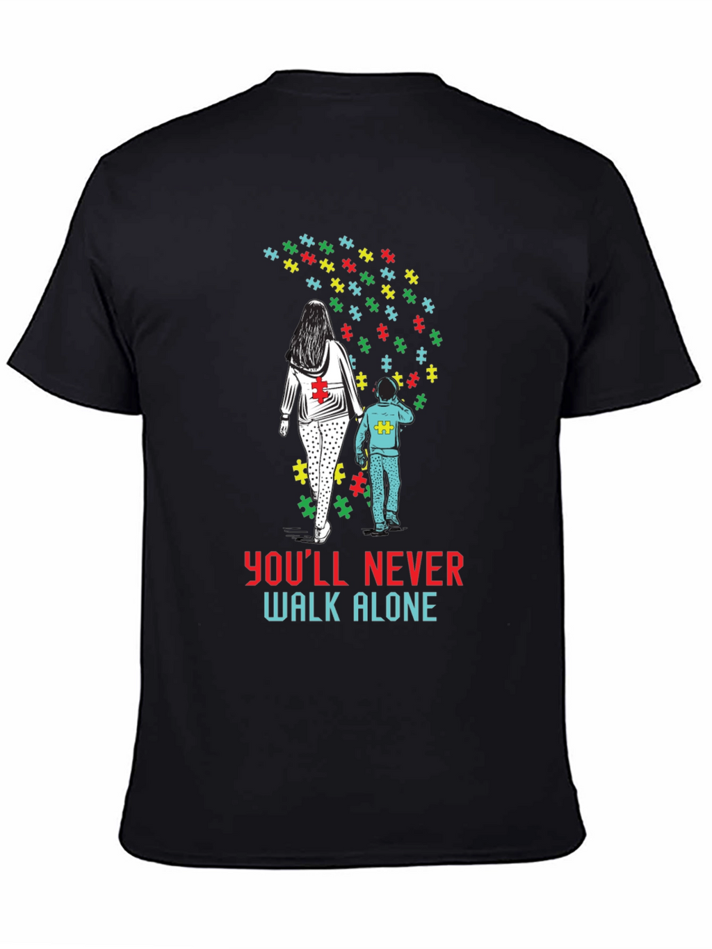 Autism Awareness T-Shirt: Youll Never Walk Alone