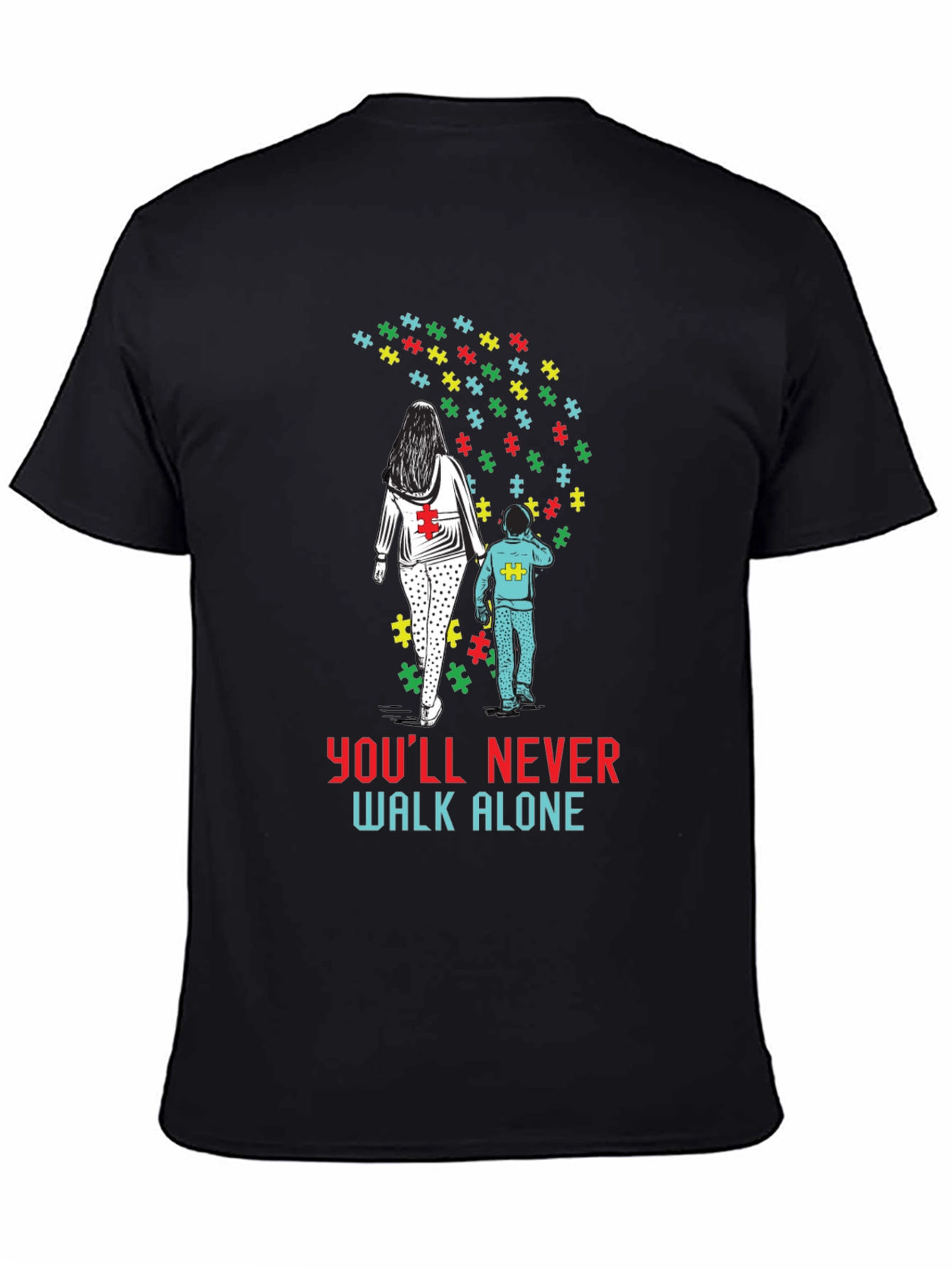 Autism Awareness T-Shirt: Youll Never Walk Alone