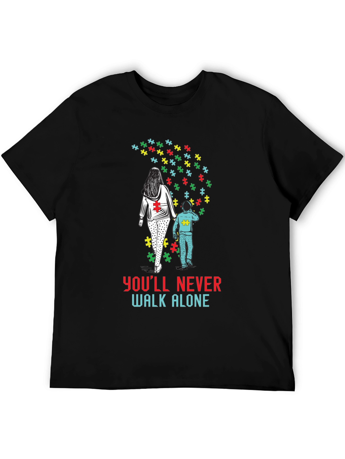 Autism Awareness T-Shirt: Youll Never Walk Alone