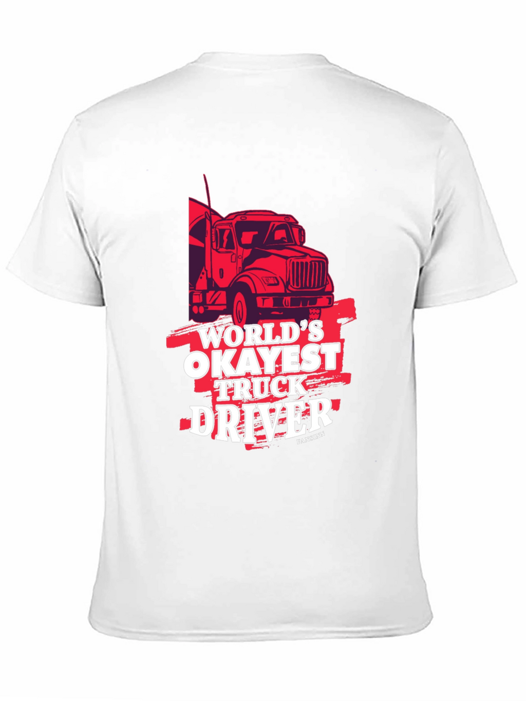 Worlds Okayest Truck Driver Black Graphic Tee