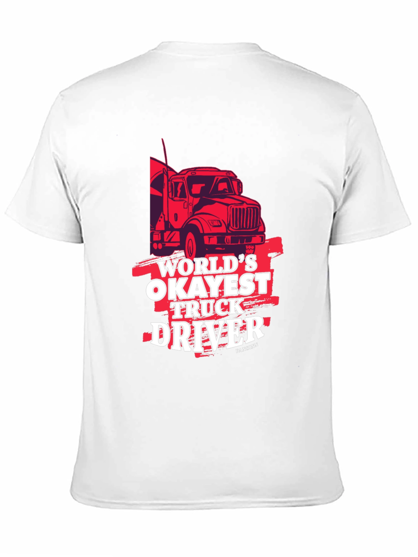 Worlds Okayest Truck Driver Black Graphic Tee