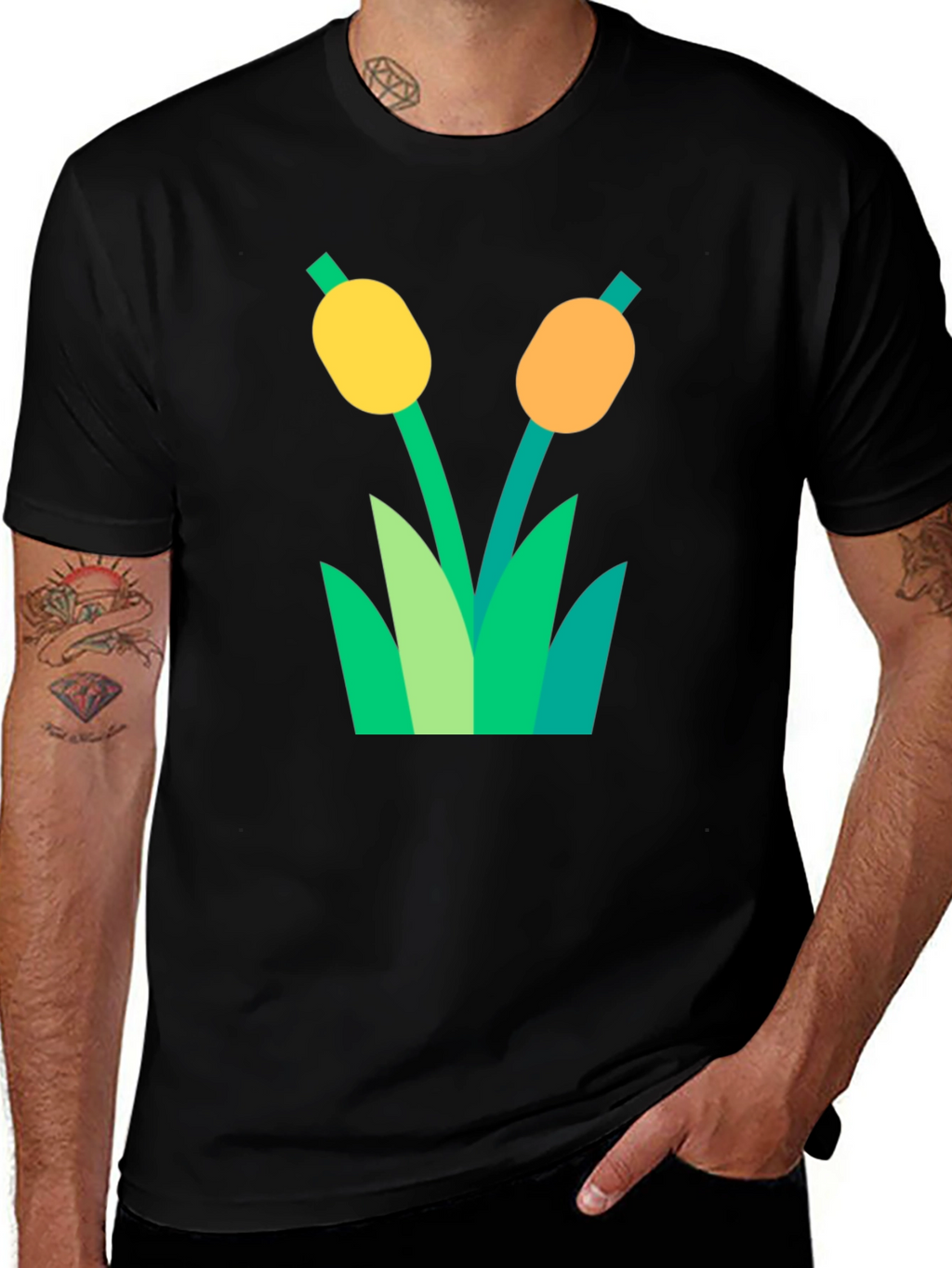 Cattail Graphic T-Shirt - Nature Inspired Tee