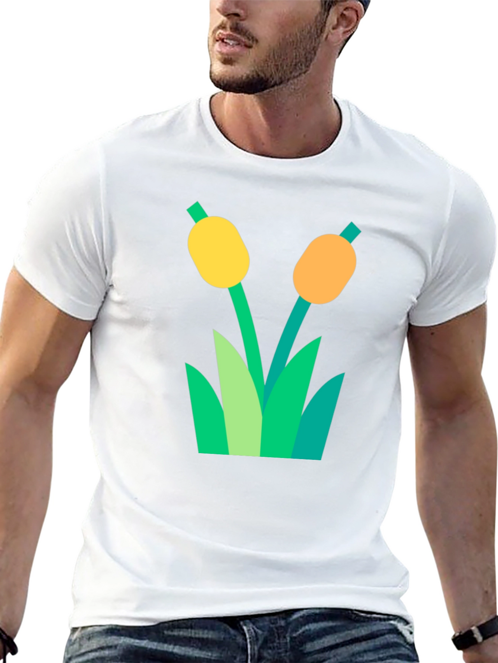 Cattail Graphic T-Shirt - Nature Inspired Tee