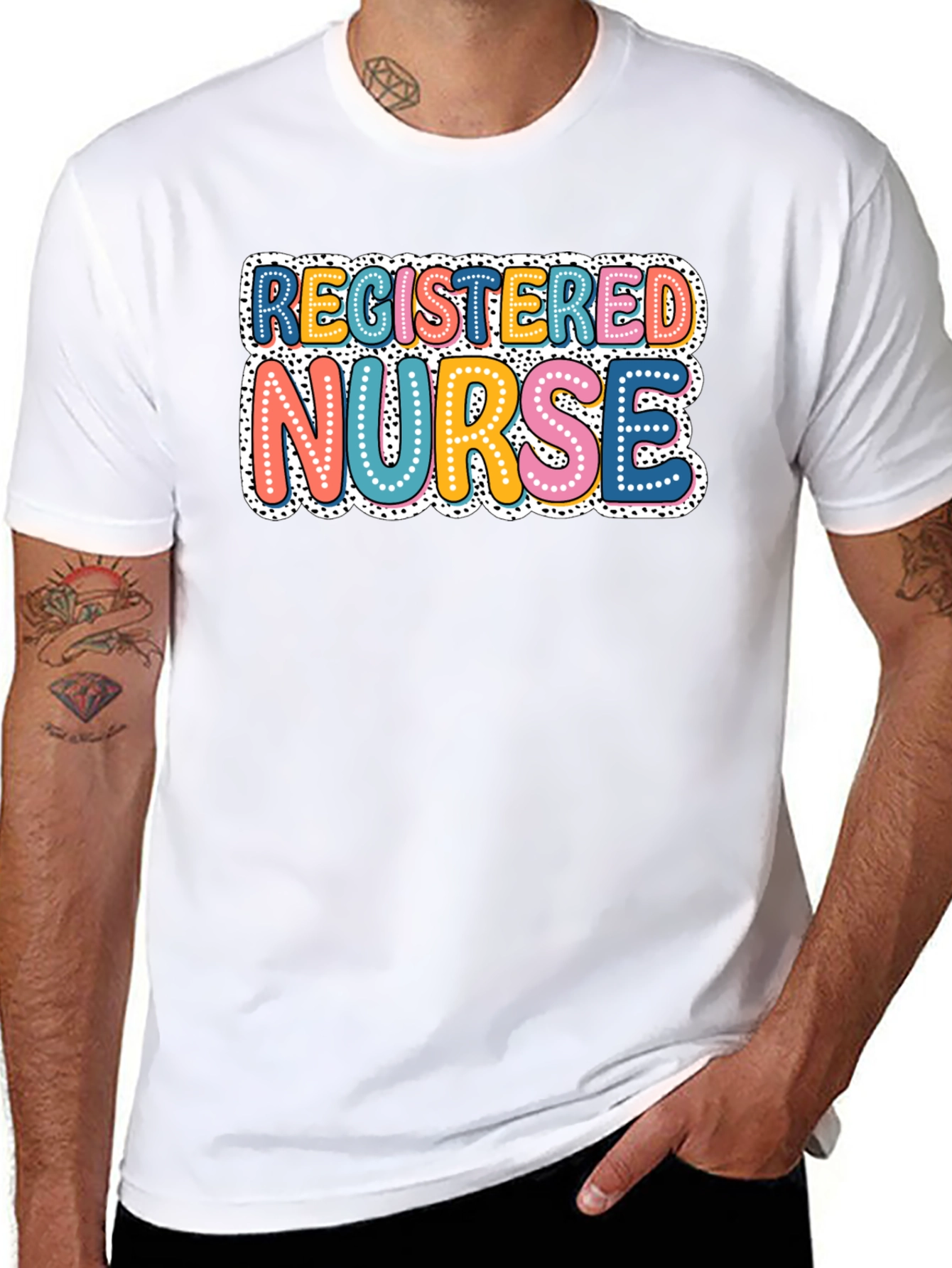 Registered Nurse Graphic T-Shirt - Black