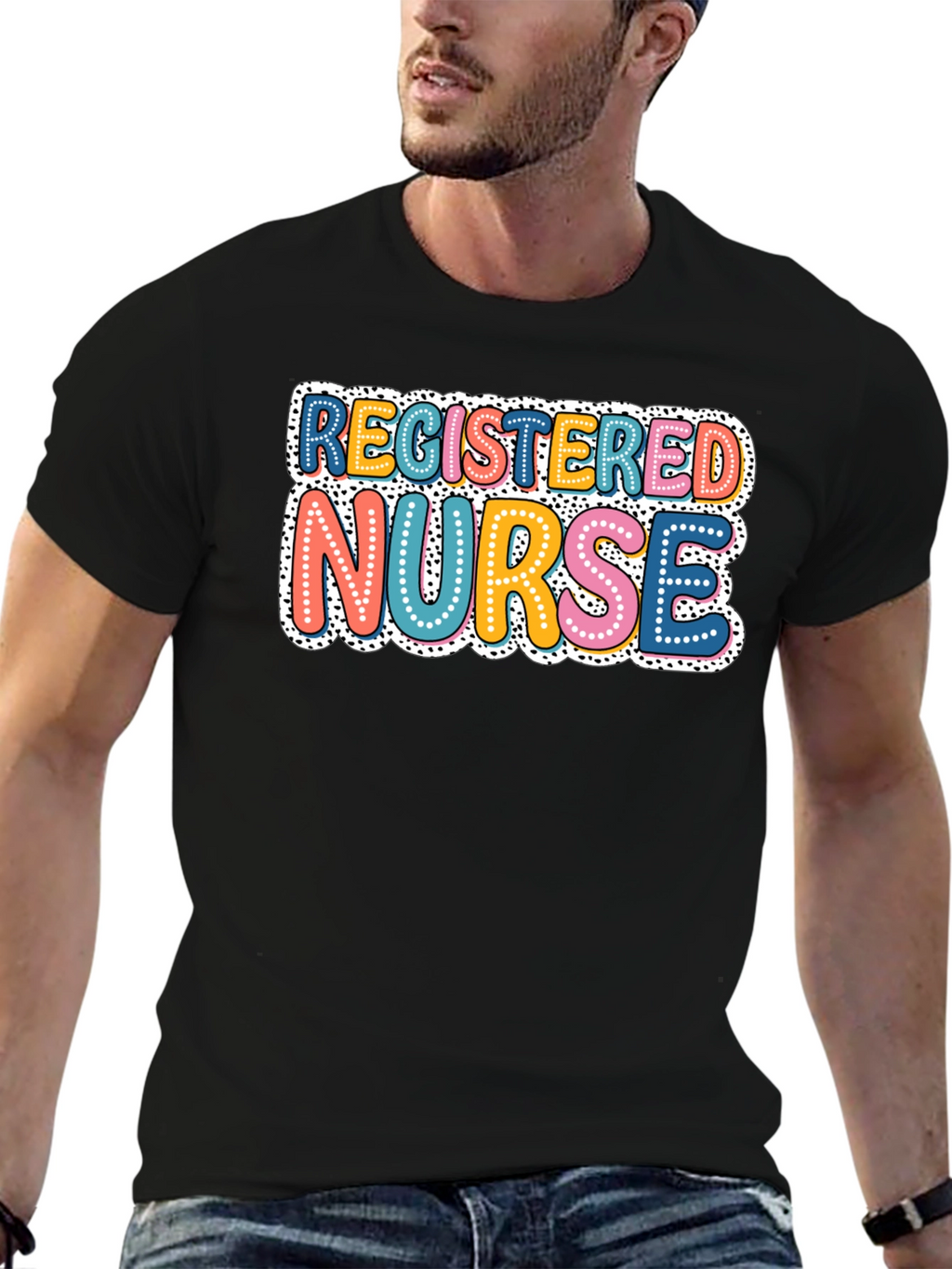 Registered Nurse Graphic T-Shirt - Black