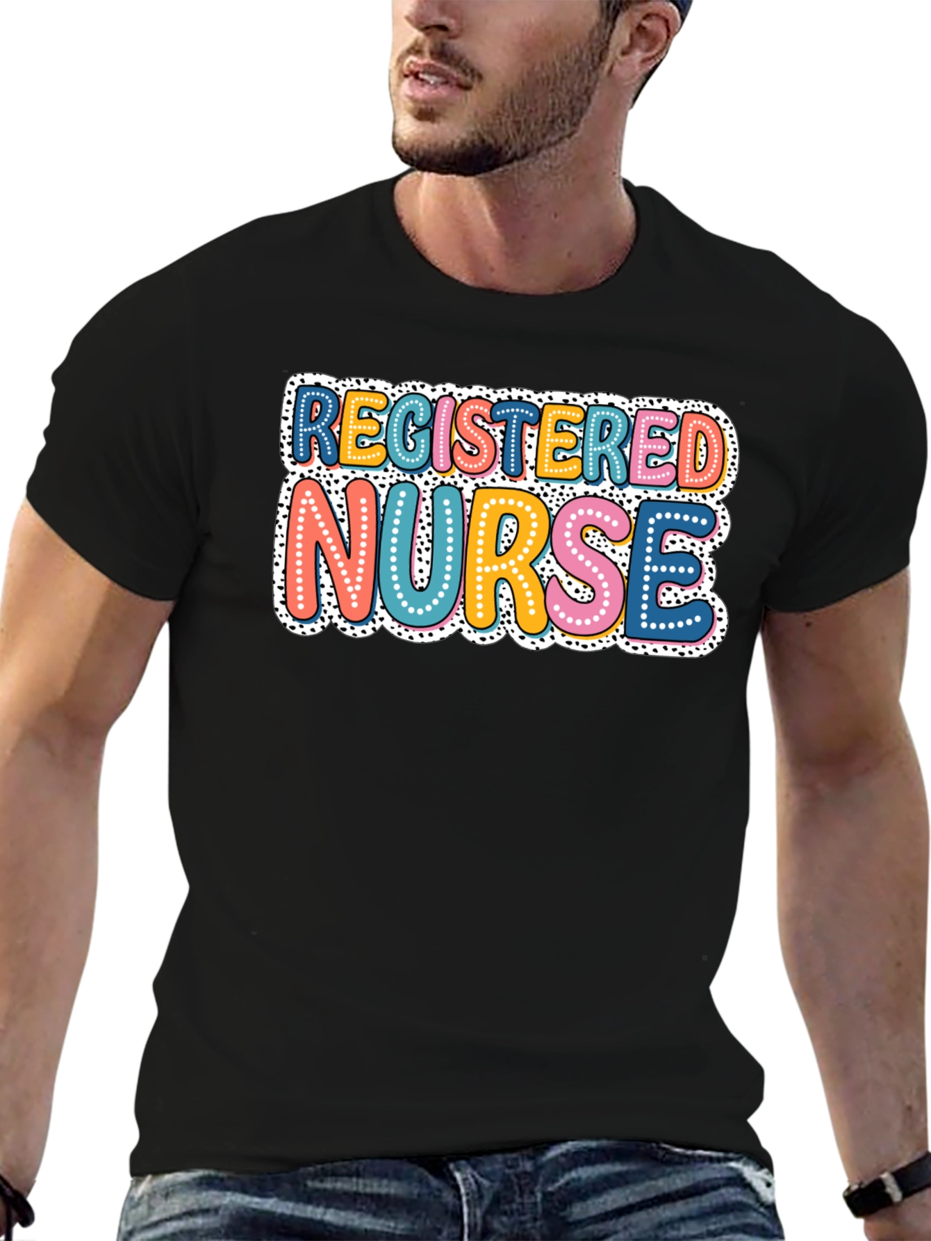 Registered Nurse Graphic T-Shirt - Black