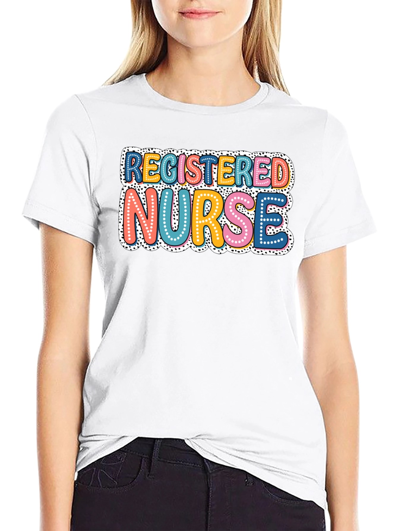 Registered Nurse Graphic T-Shirt - Black
