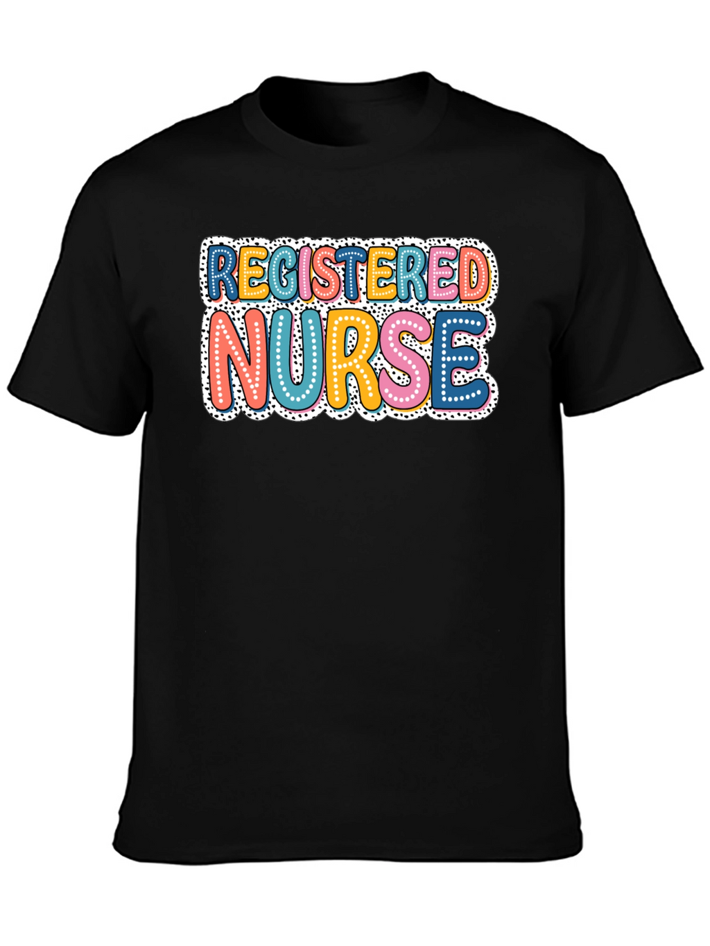 Registered Nurse Graphic T-Shirt - Black