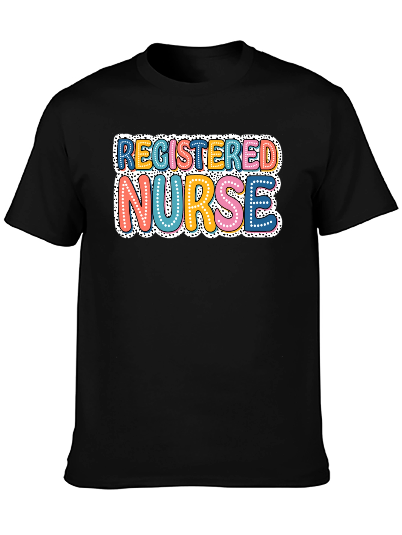 Registered Nurse Graphic T-Shirt - Black