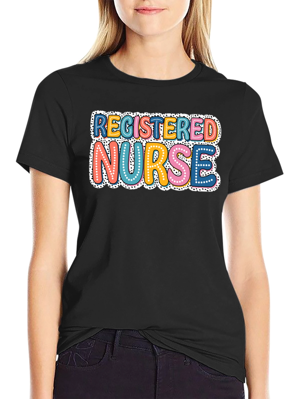 Registered Nurse Graphic T-Shirt - Black