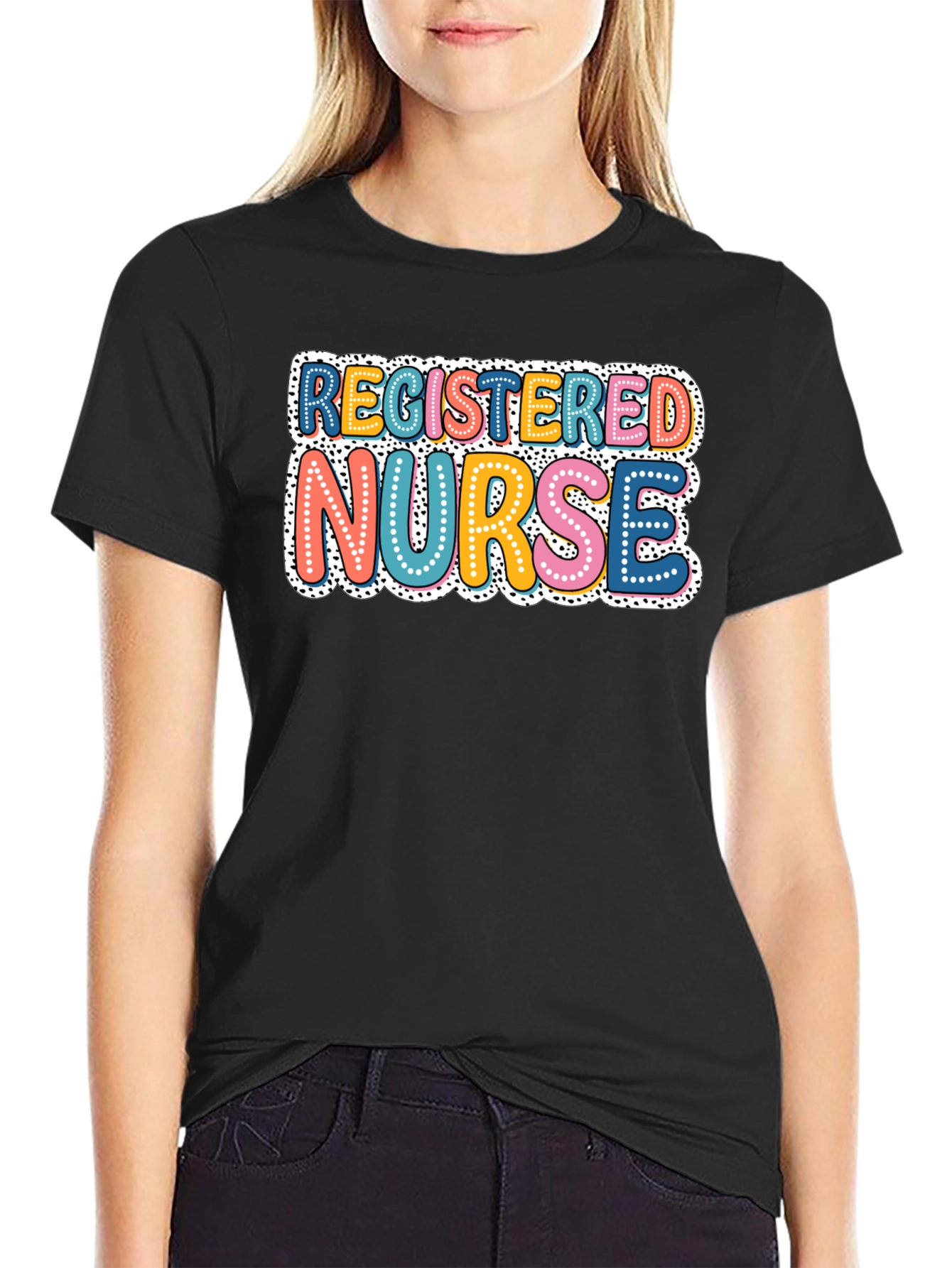 Registered Nurse Graphic T-Shirt - Black