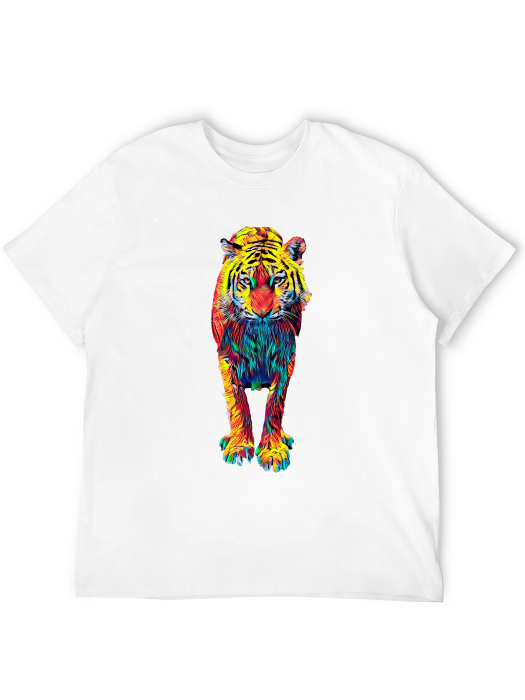 Vibrant Tiger Graphic Tee - Bold Style