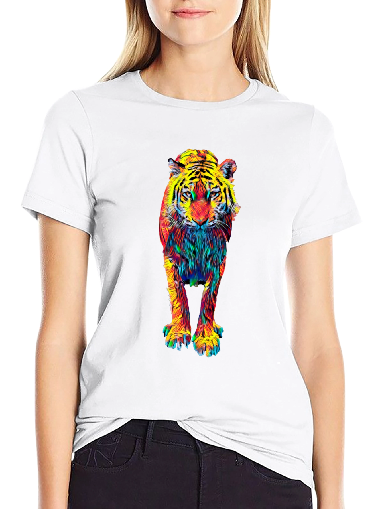 Vibrant Tiger Graphic Tee - Bold Style