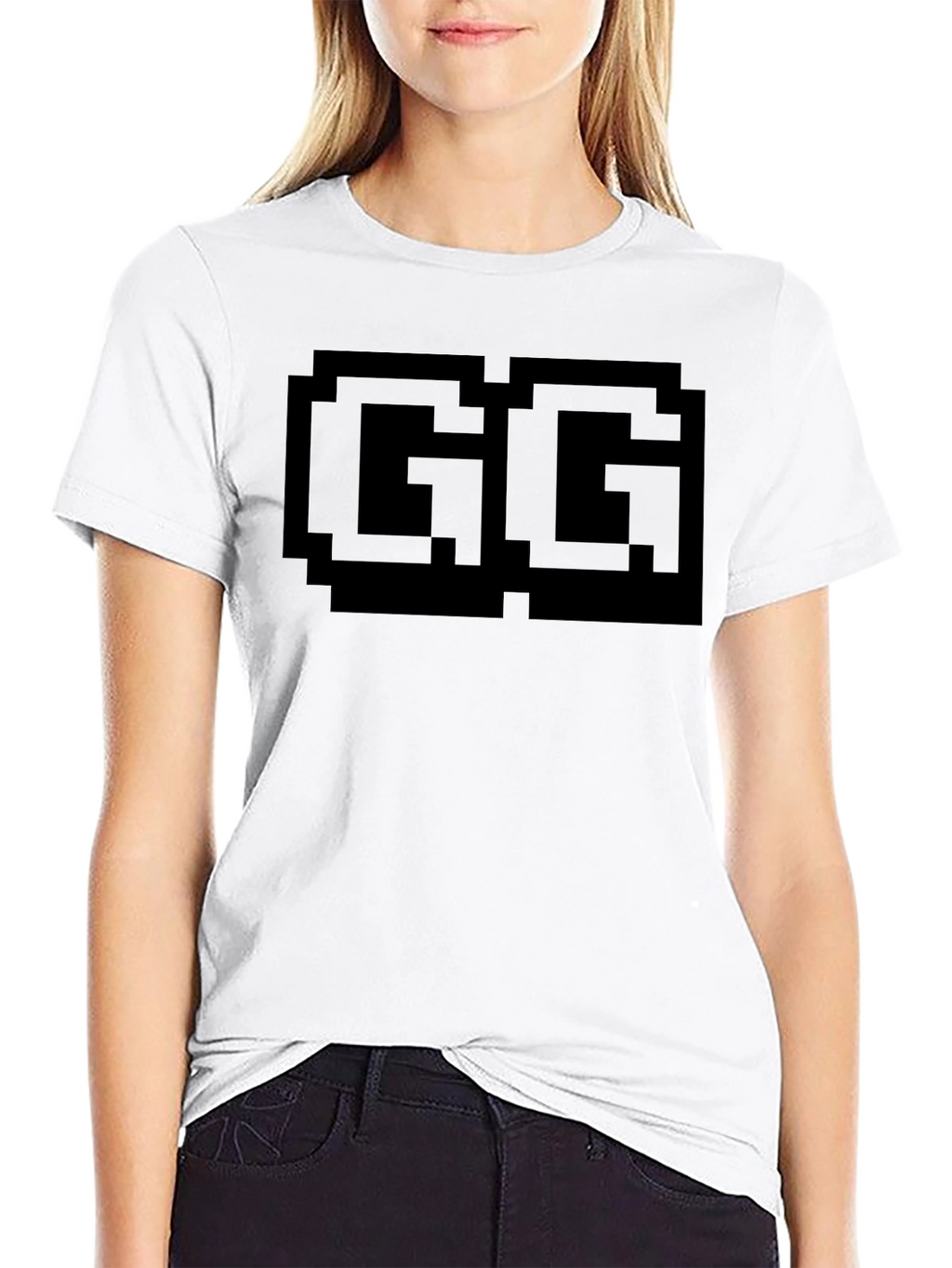 Pixel GG Graphic T-Shirt - Gamer Style Tee