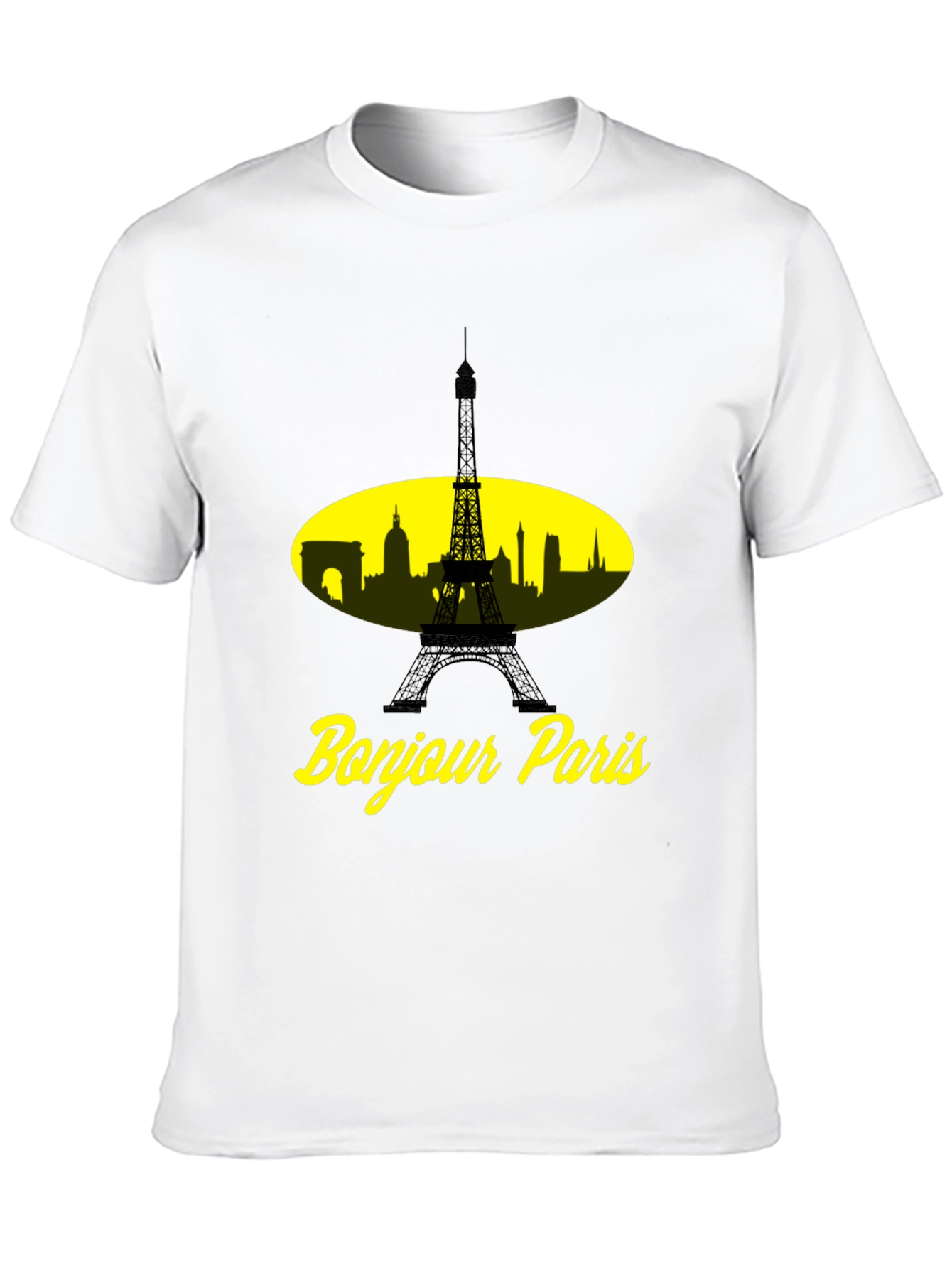 Bonjour Paris Black T-Shirt