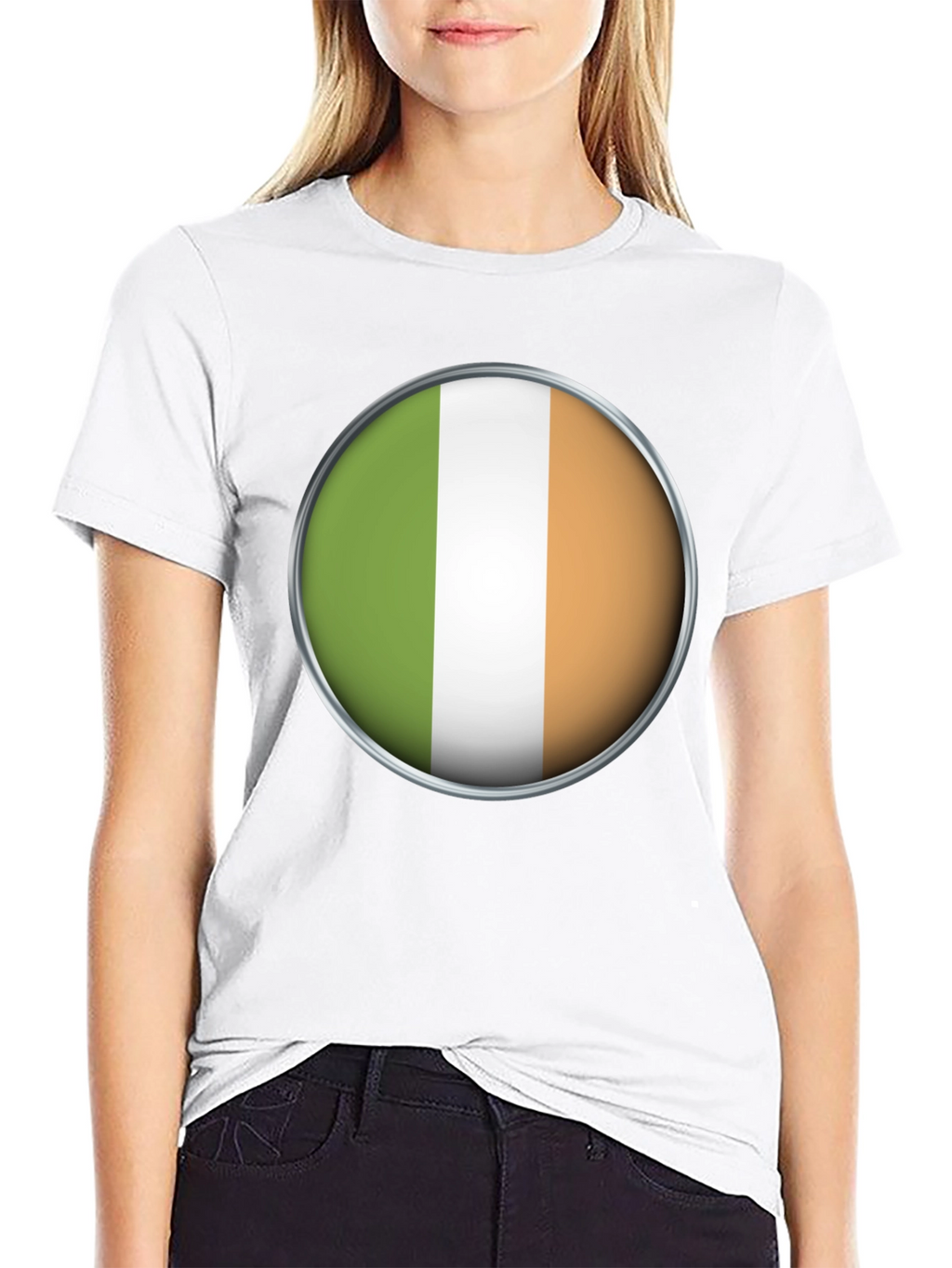 Ireland Flag Graphic T-Shirt - Black