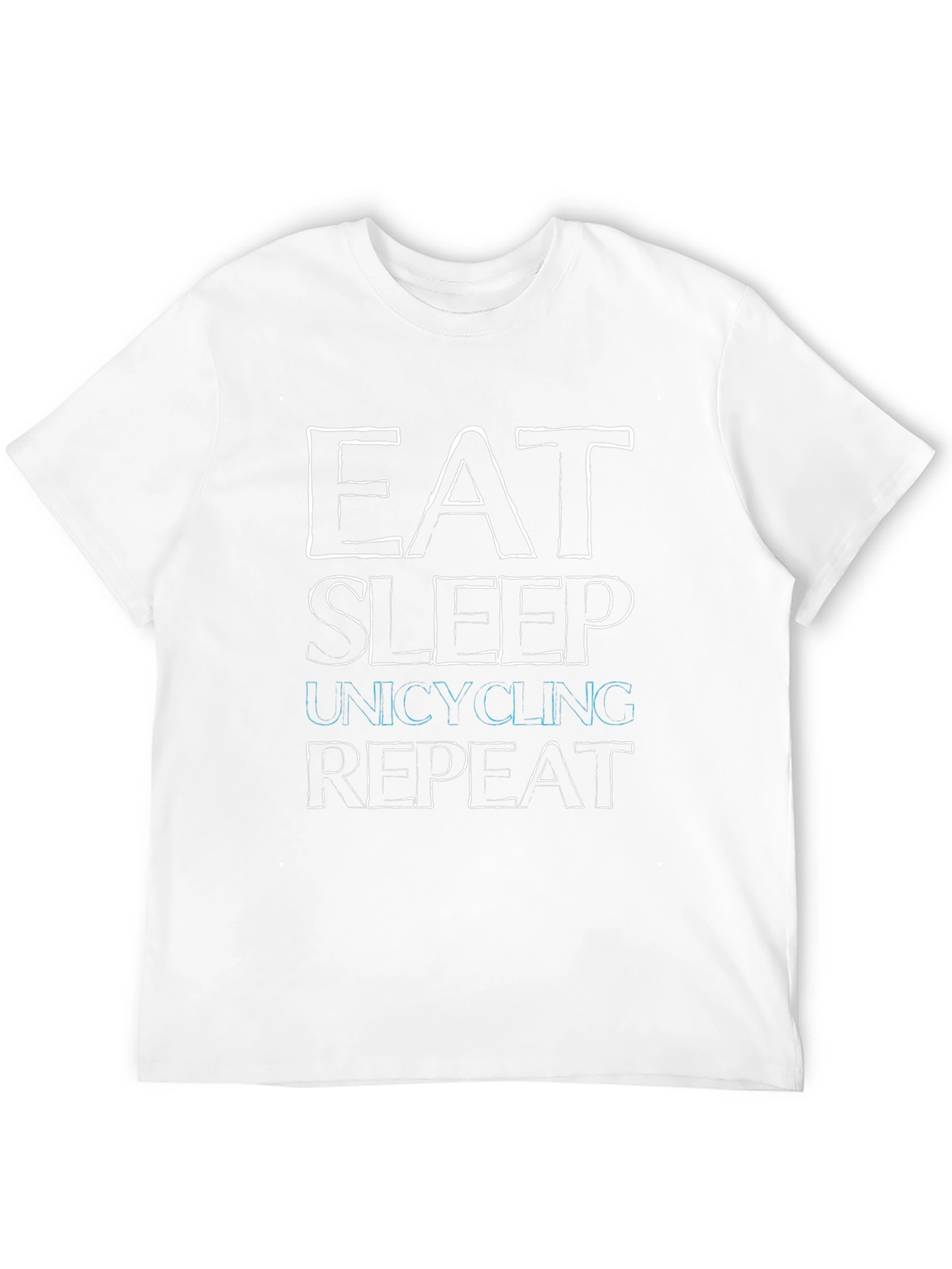 Eat Sleep Unicycling Repeat Graphic Tee