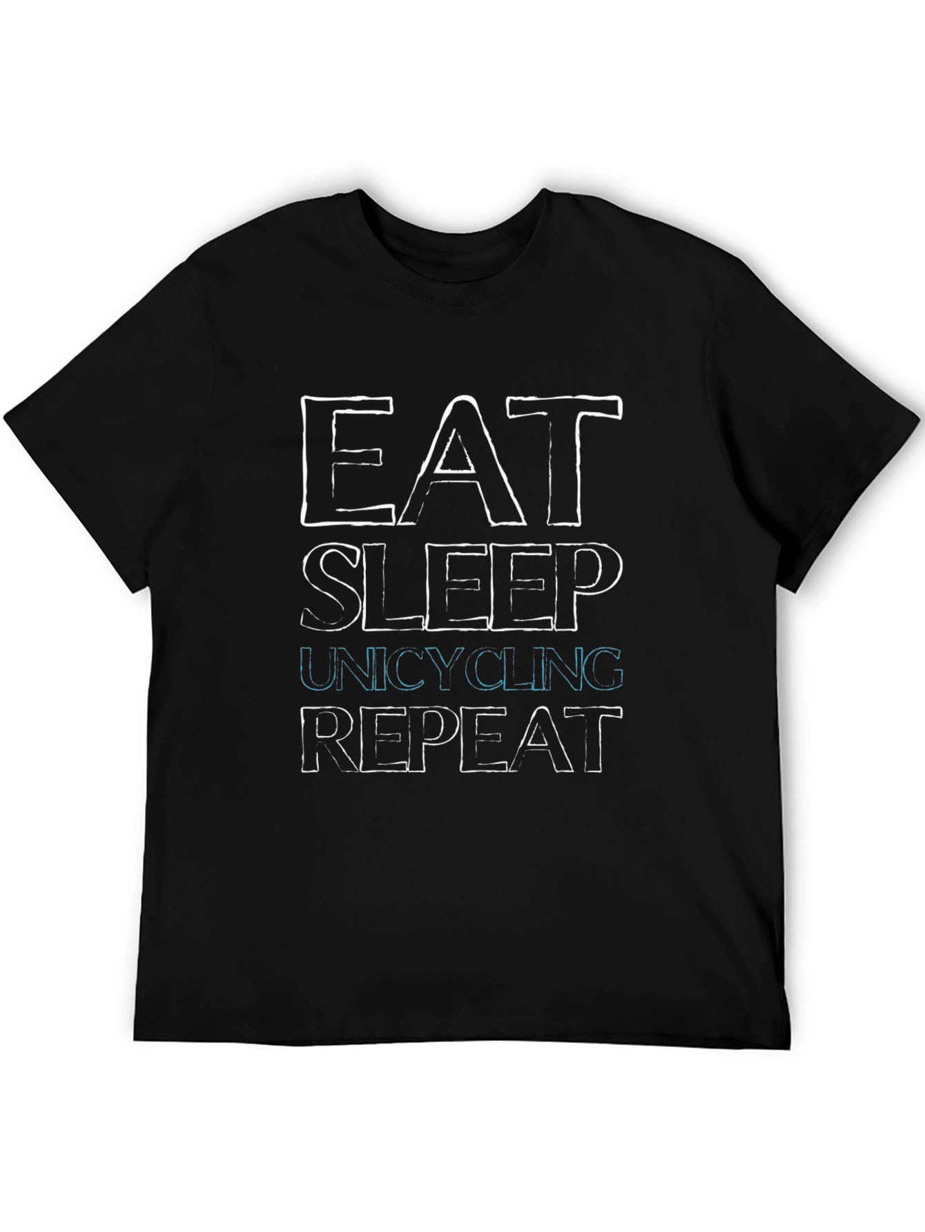 Eat Sleep Unicycling Repeat Graphic Tee