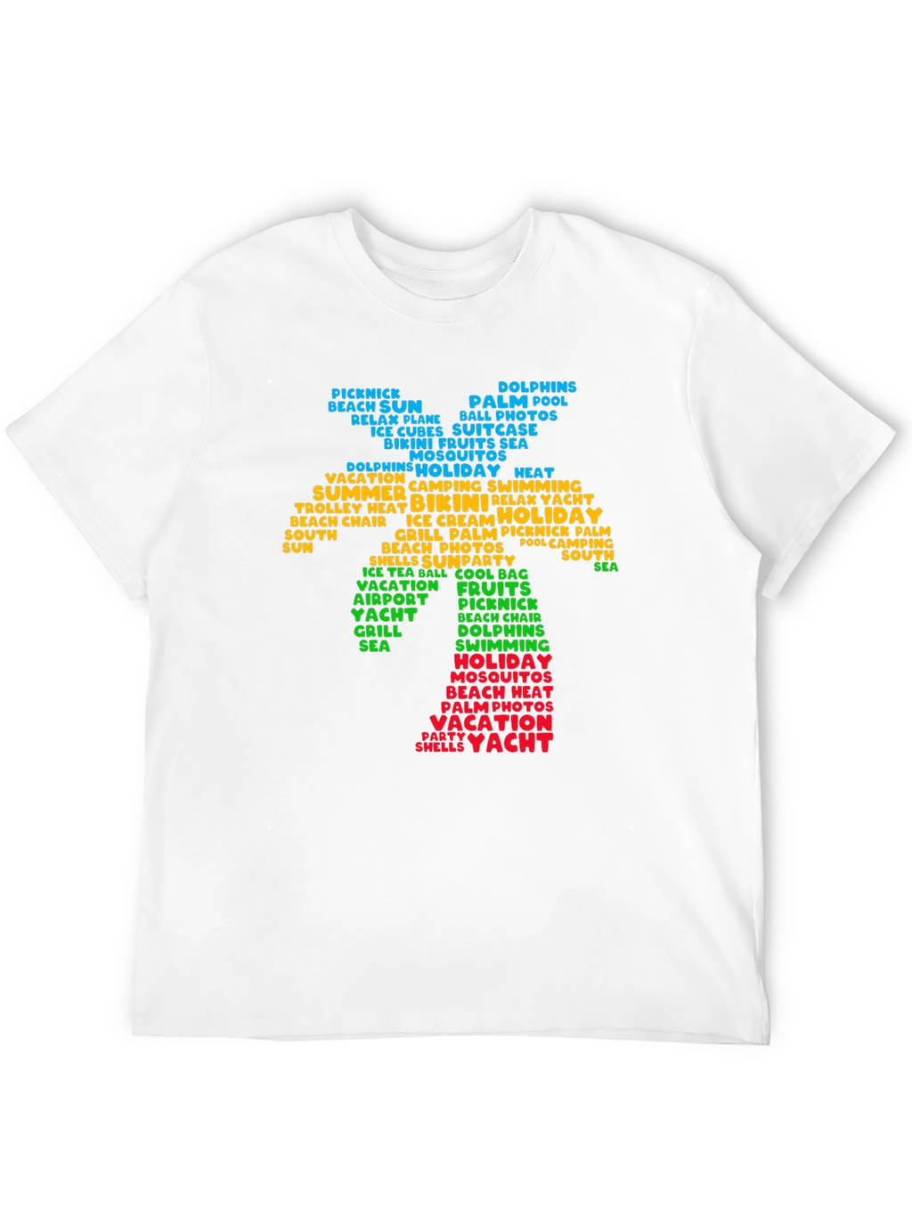 Summer Vacation Word Art Tee