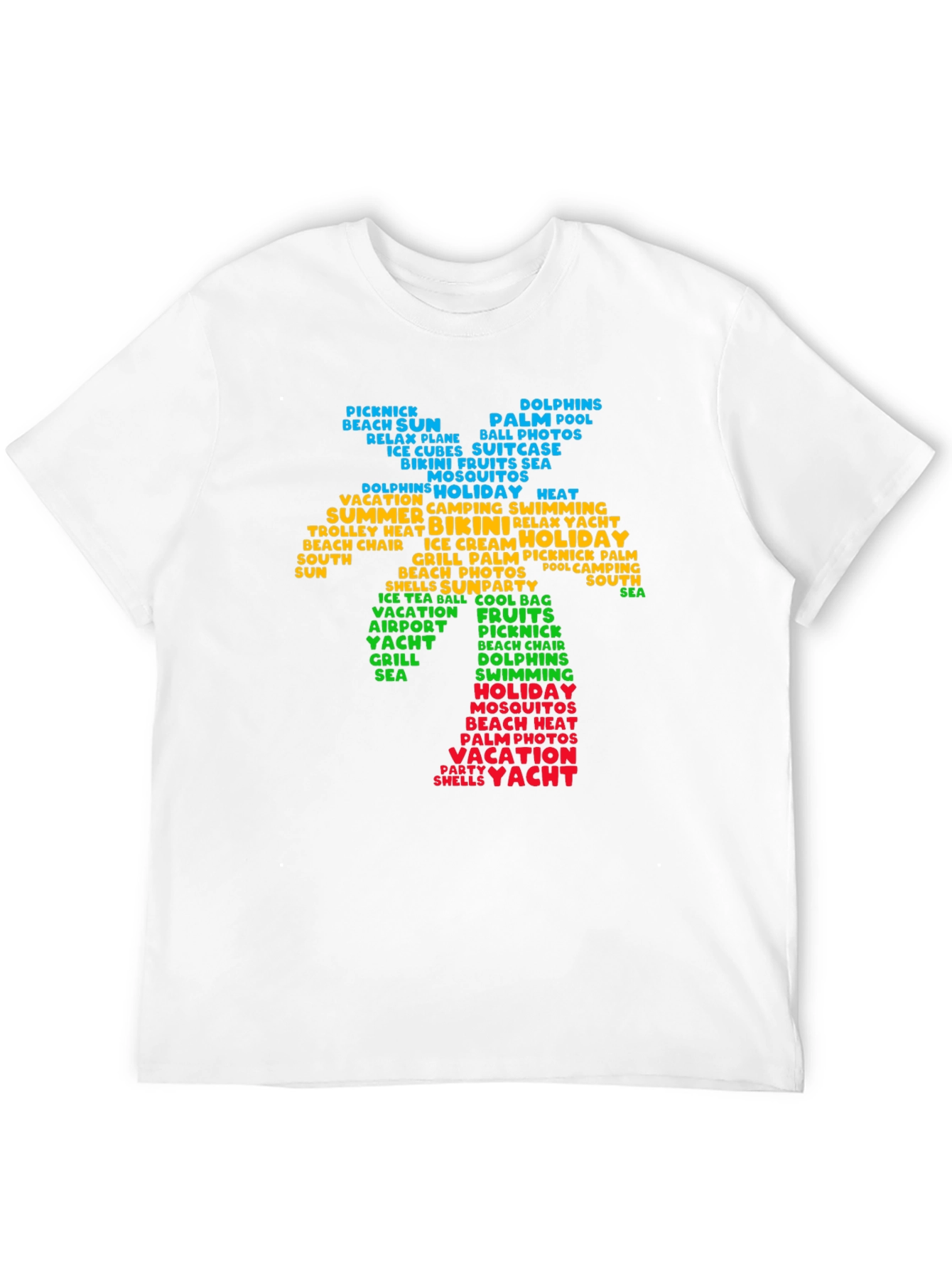 Summer Vacation Word Art Tee