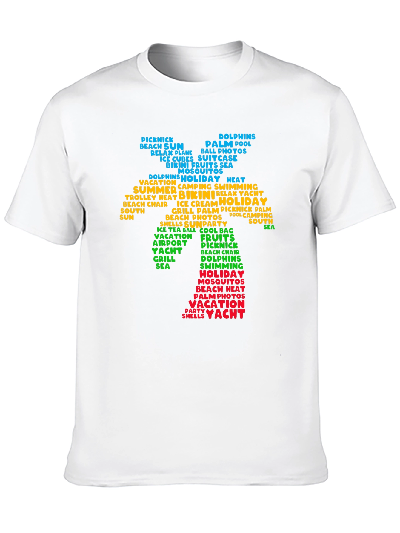 Summer Vacation Word Art Tee