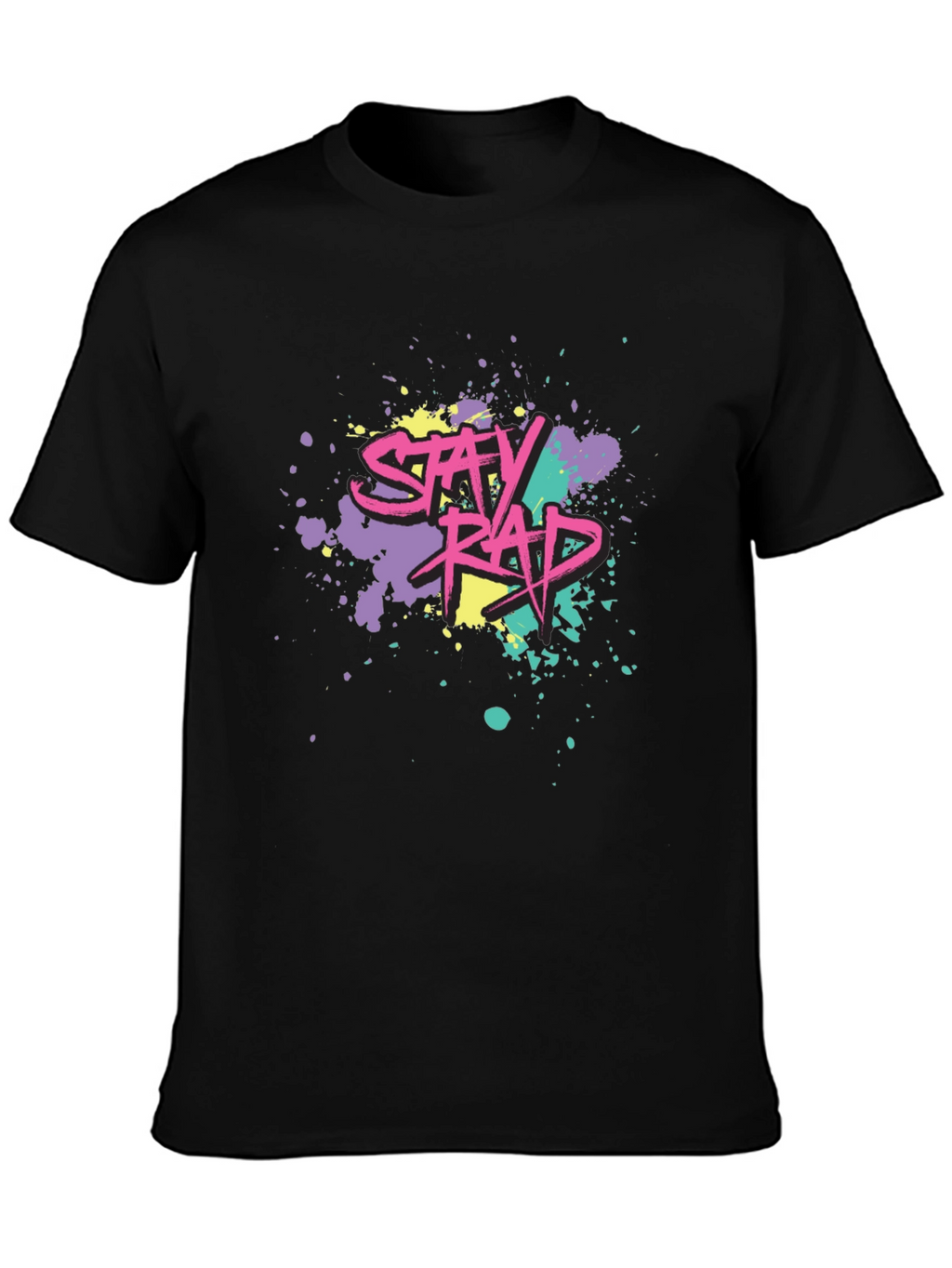 Stay Rad Graphic Tee - Black