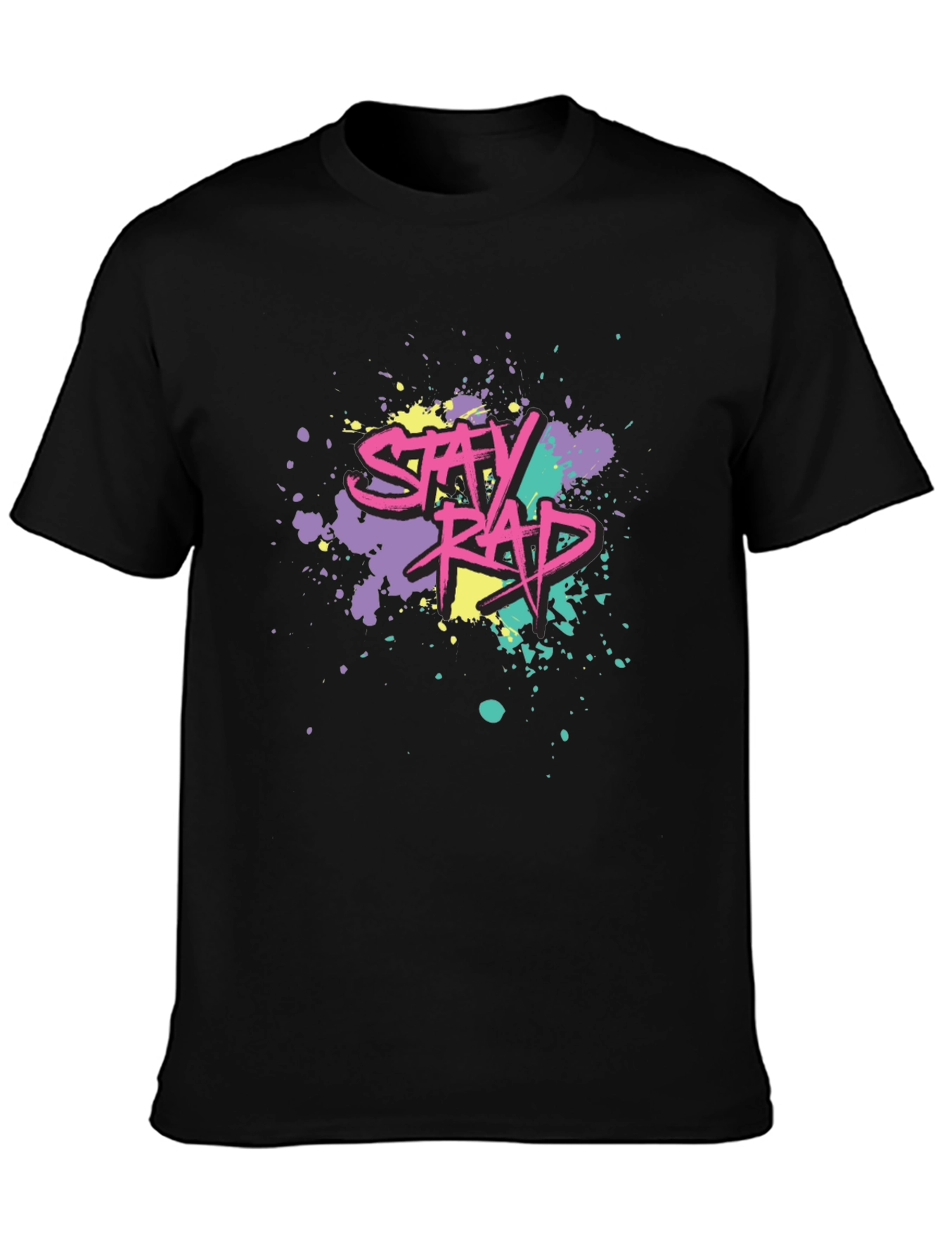 Stay Rad Graphic Tee - Black