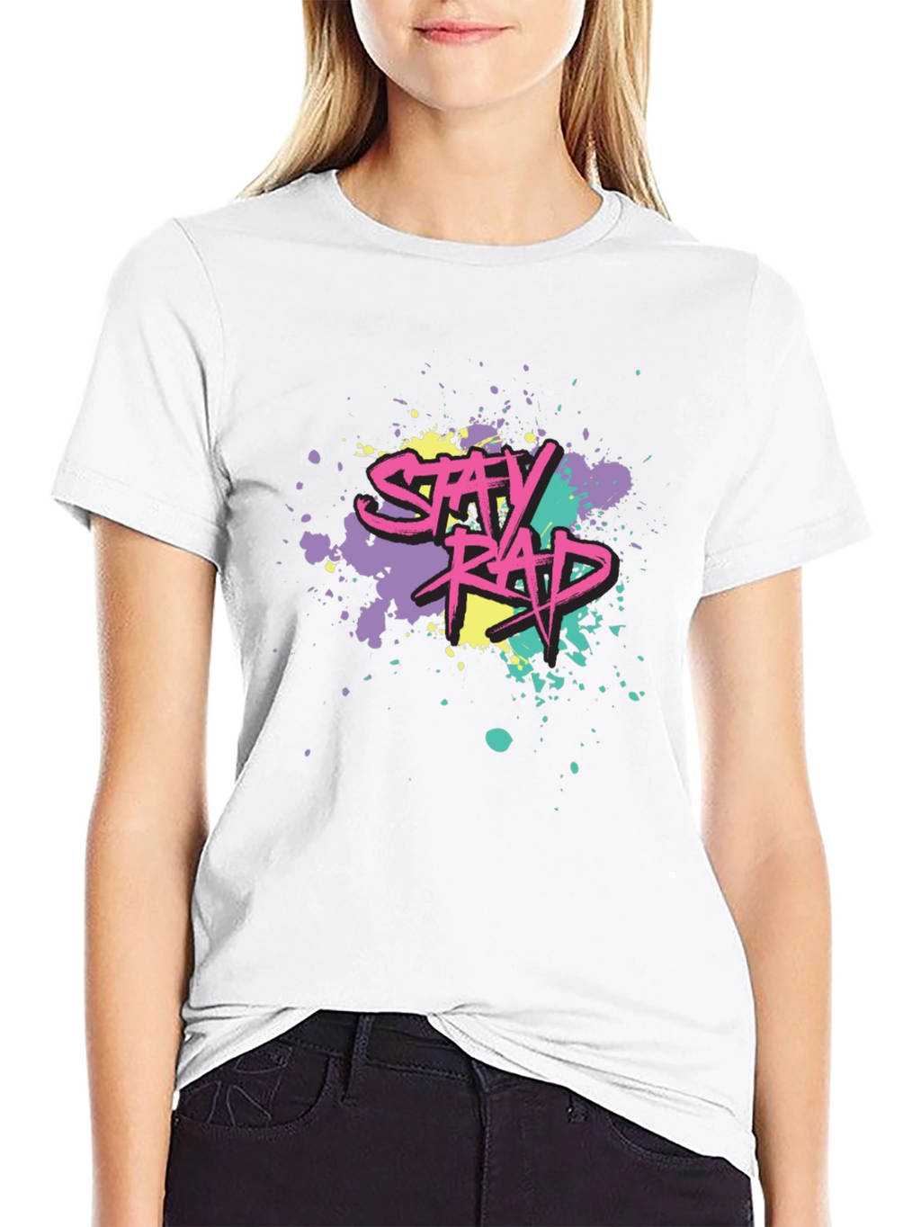 Stay Rad Graphic Tee - Black