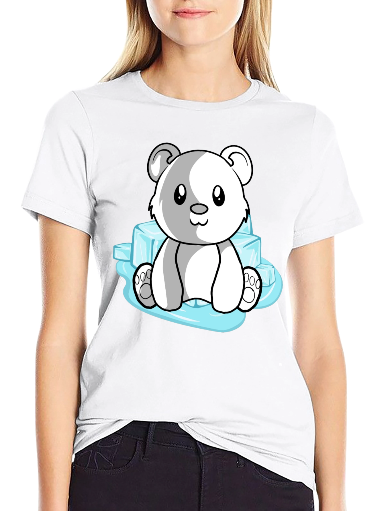 Cute Polar Bear on Ice T-Shirt