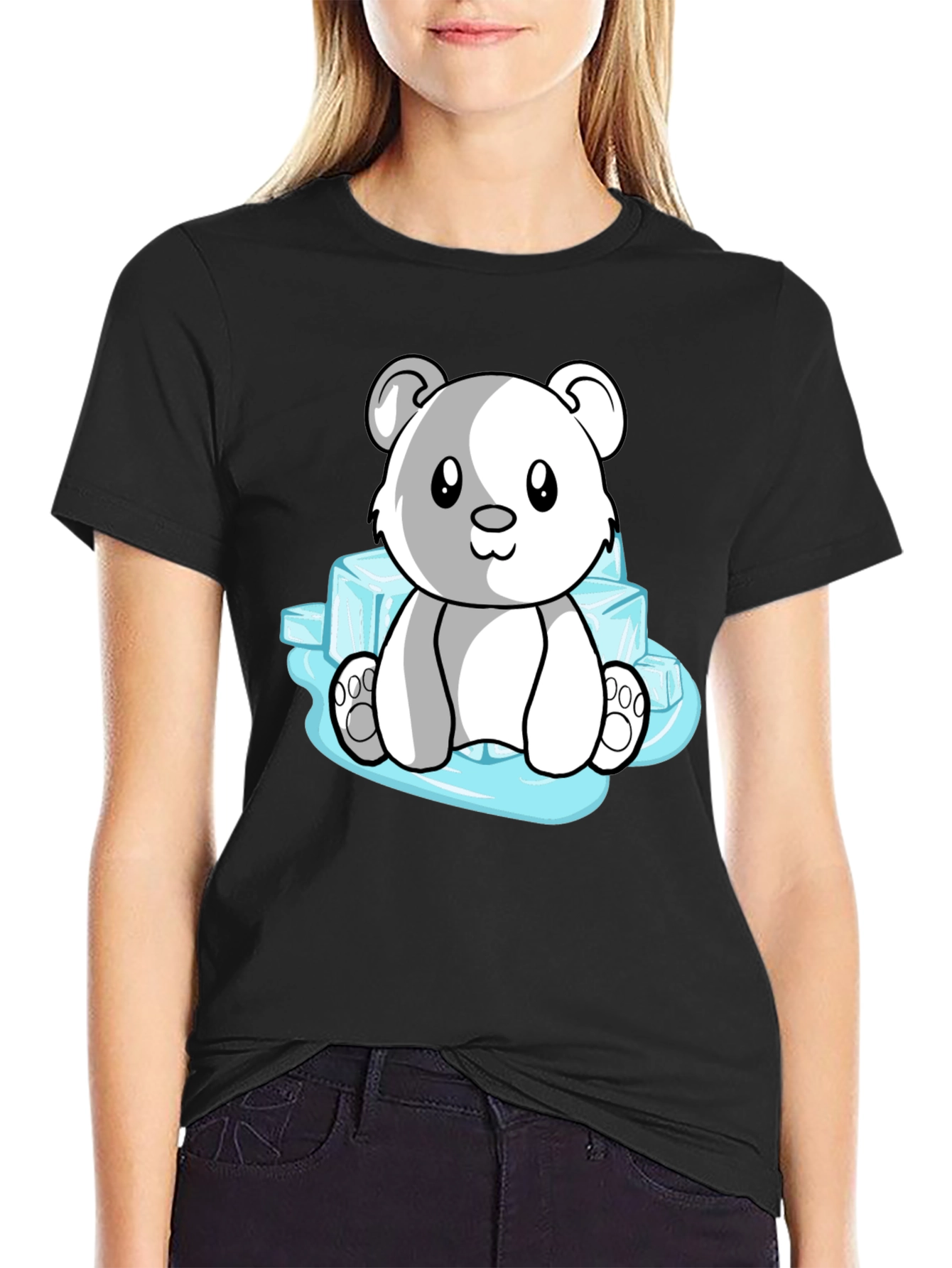 Cute Polar Bear on Ice T-Shirt