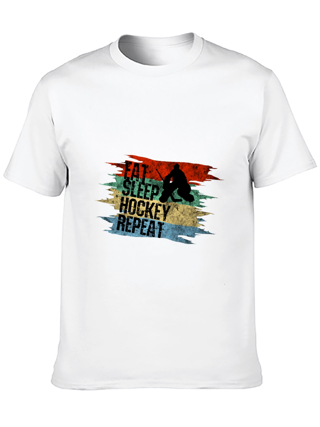 Eat Sleep Hockey Repeat Graphic Tee