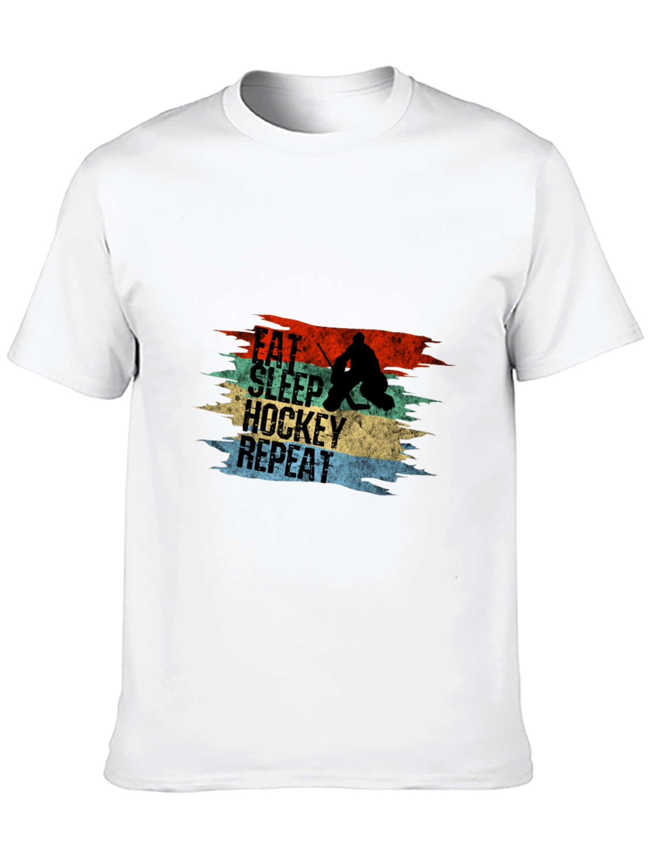 Eat Sleep Hockey Repeat Graphic Tee