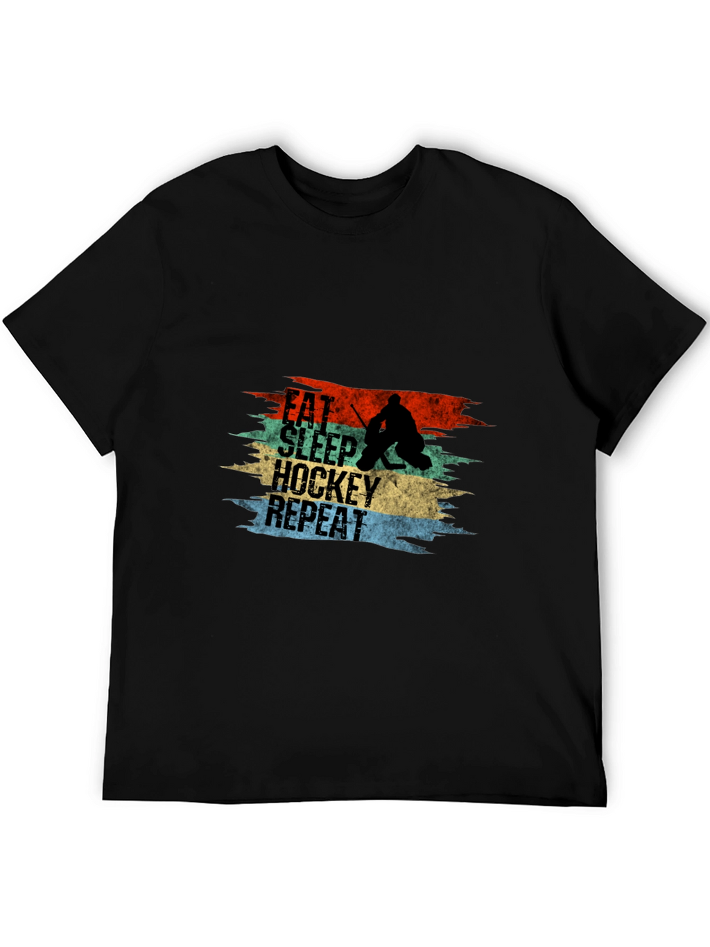 Eat Sleep Hockey Repeat Graphic Tee