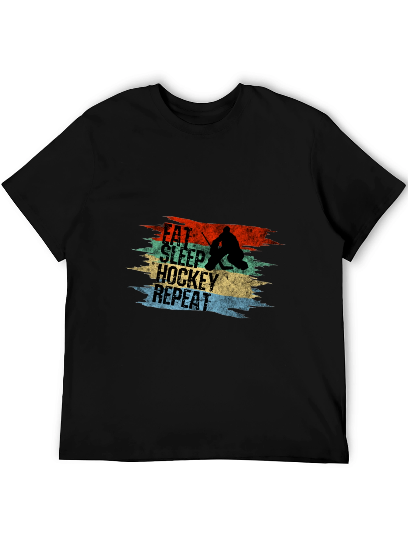 Eat Sleep Hockey Repeat Graphic Tee