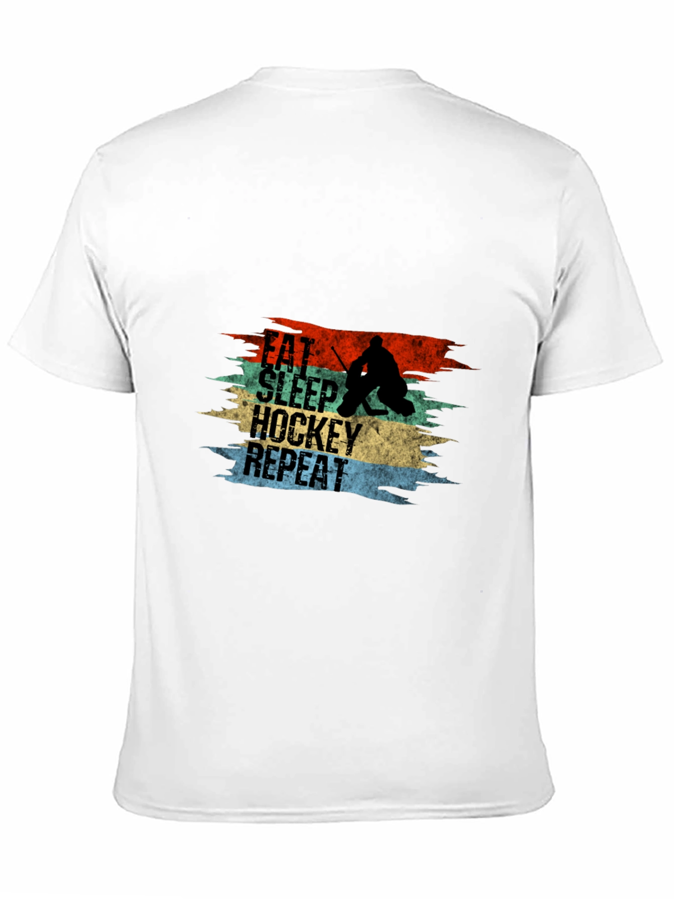 Eat Sleep Hockey Repeat Graphic Tee