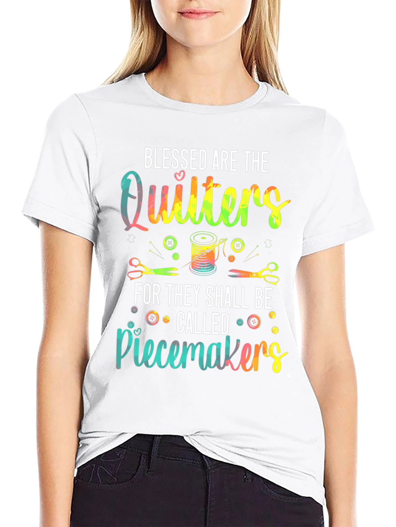 Blessed Quilters Piecemakers T-Shirt