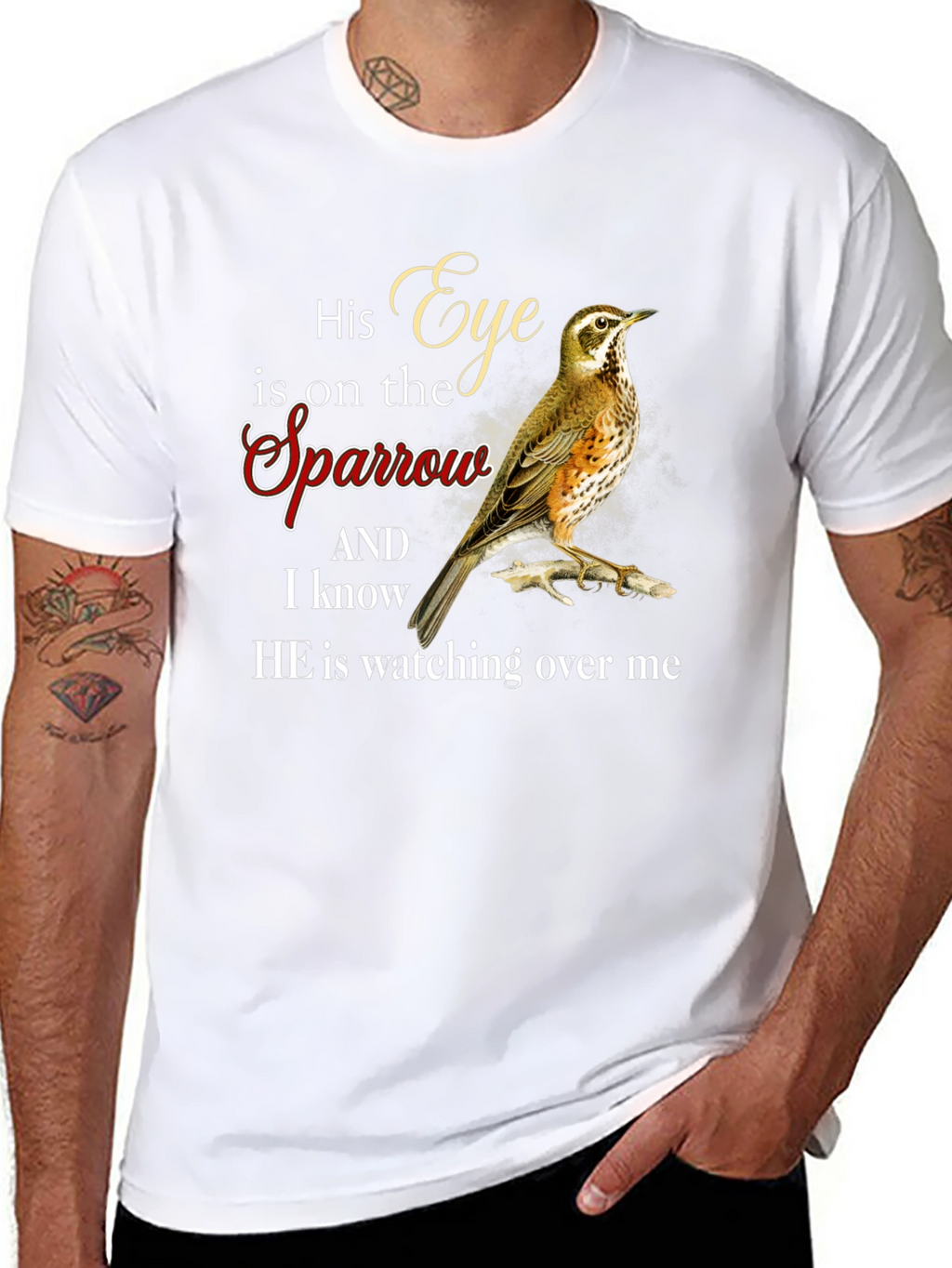 His Eye is on the Sparrow Graphic T-Shirt