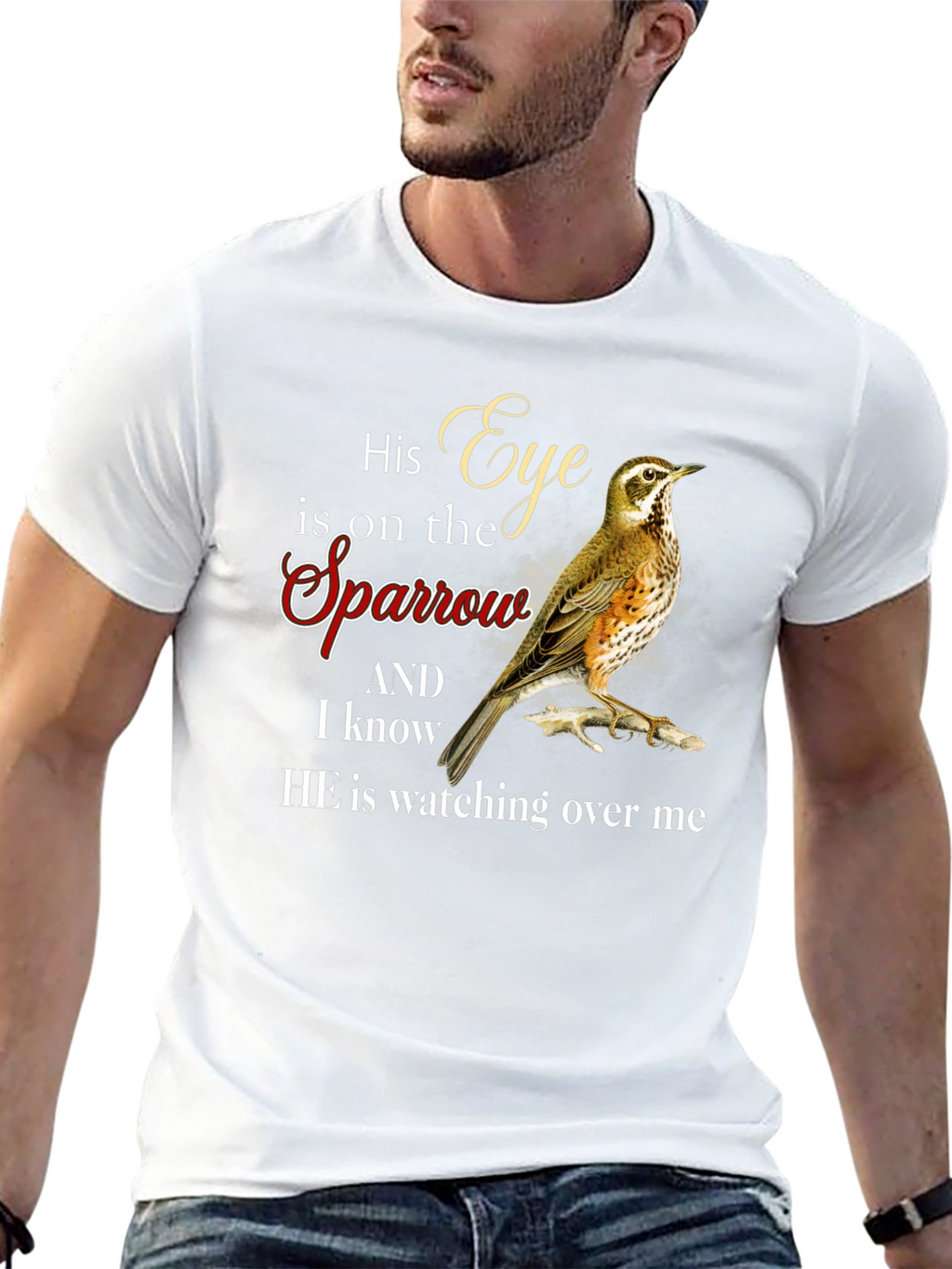 His Eye is on the Sparrow Graphic T-Shirt